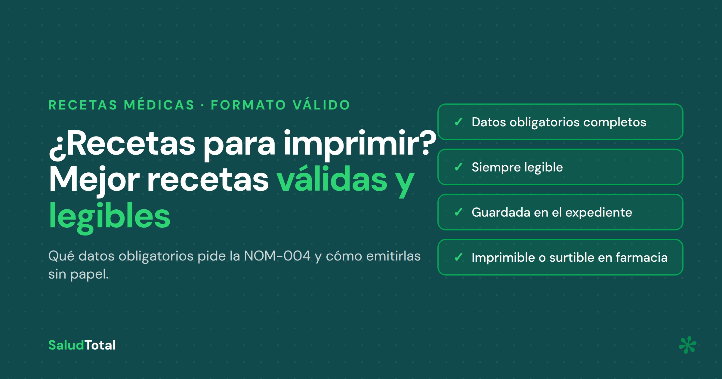 Recetas médicas para imprimir: formato válido y cómo emitirlas sin papel
